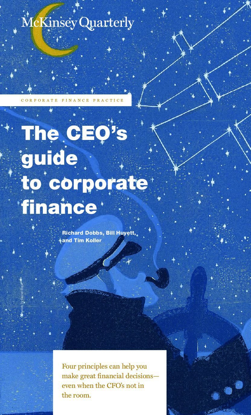 The CEO’s Guide to Corporate Finance