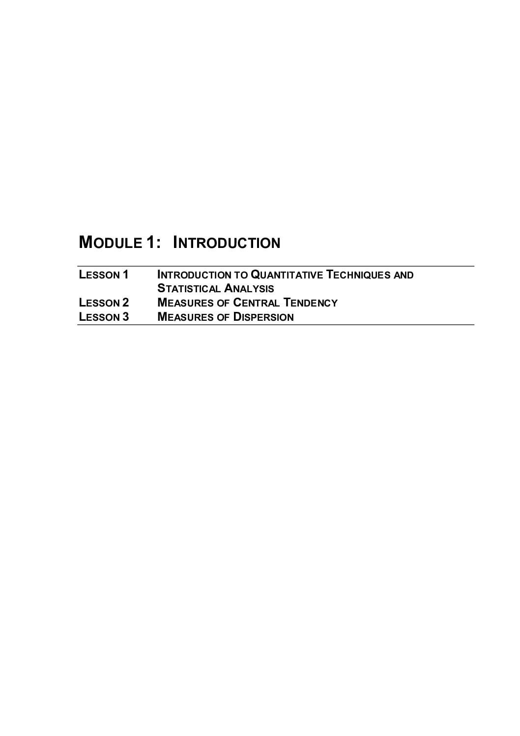 Quantitative Techniques – Scientific Management and Sampling Methods