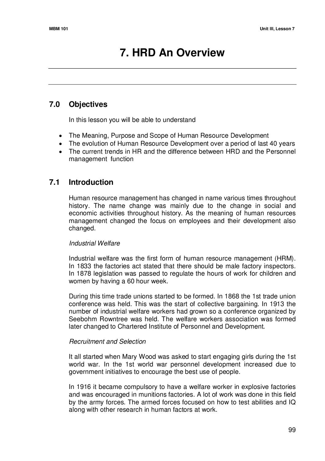 HRD An Overview
