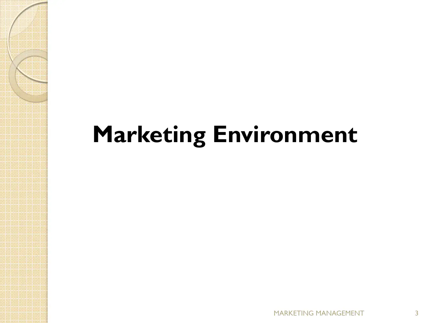 Marketing Environment Analysis and Strategic Planning