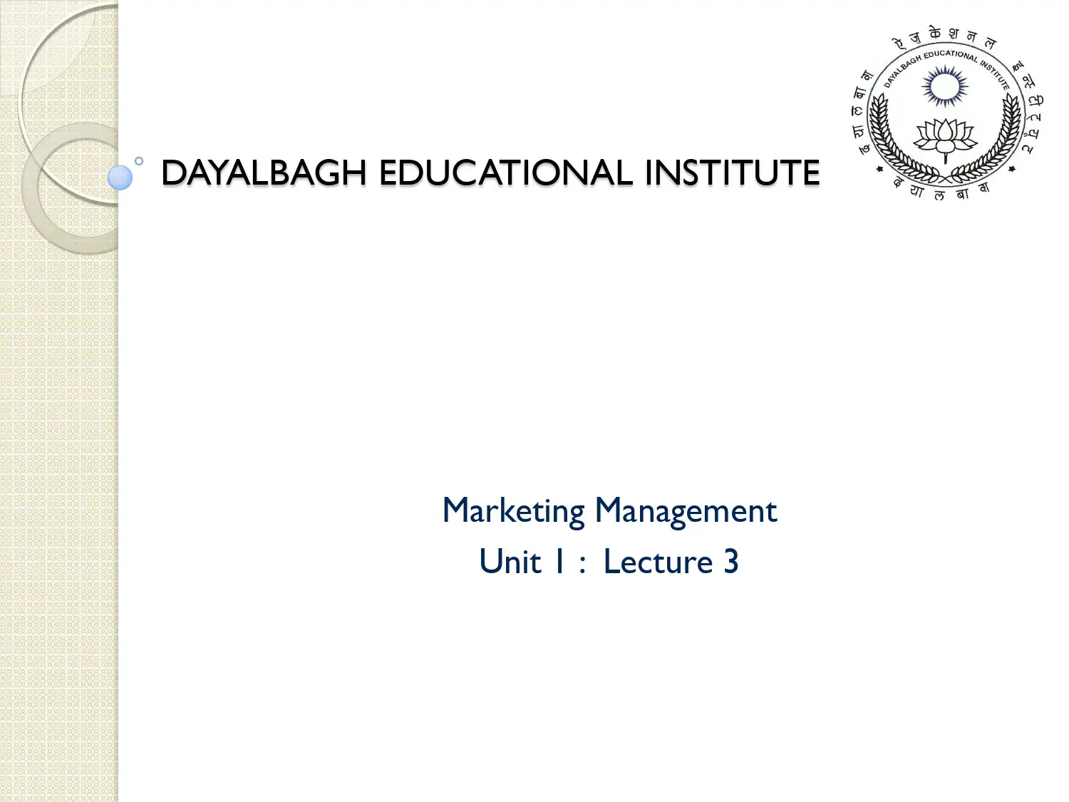 Marketing Planning and Strategic Management