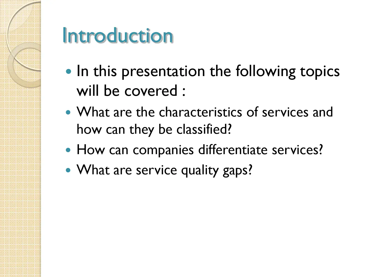 Services Marketing and Service Quality Management