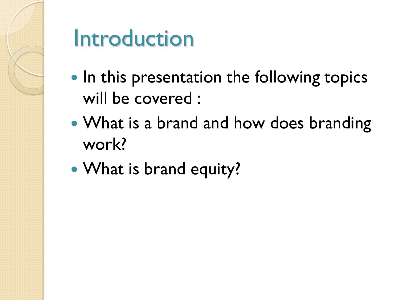 Branding and Brand Equity Fundamentals