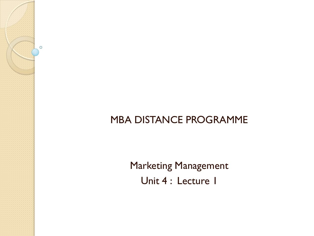 Marketing Channels and Systems