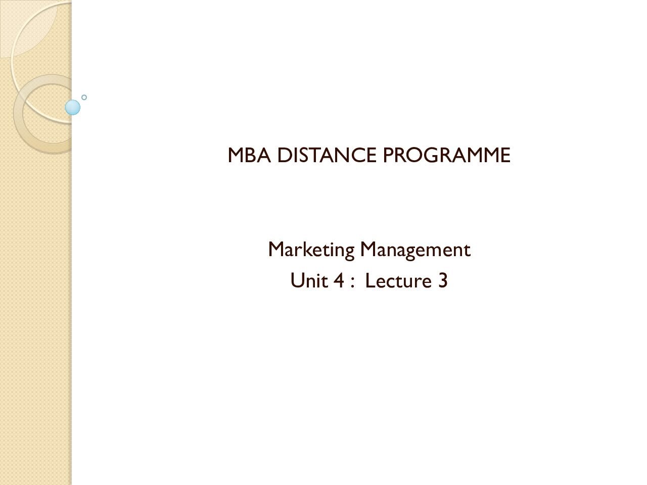 Marketing Communications Mix
