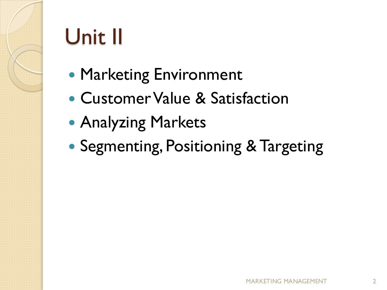 Marketing Environment