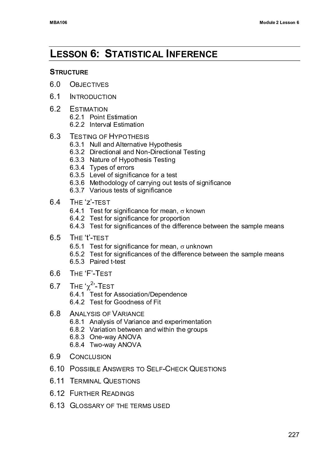 Statistical Inference