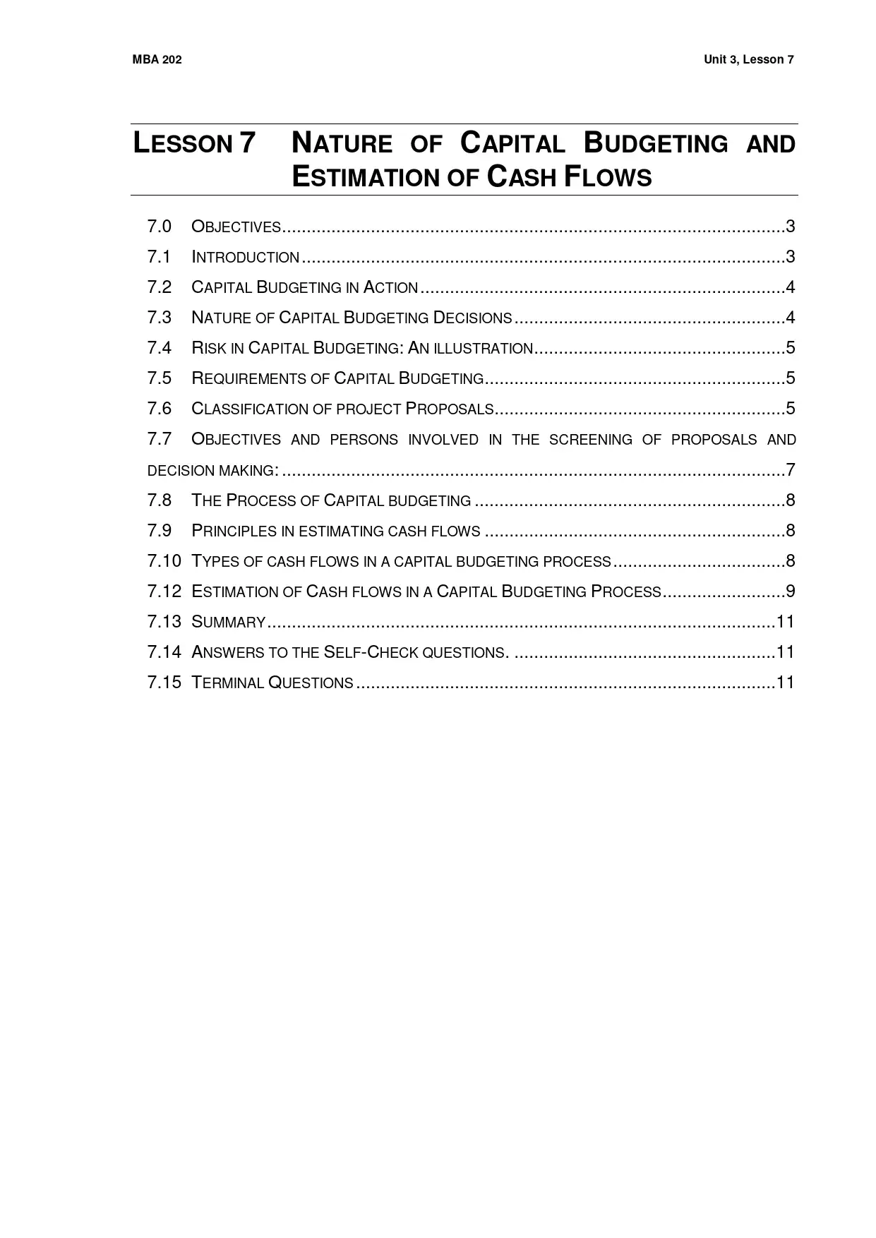 Capital Budgeting and Cash Flow Estimation