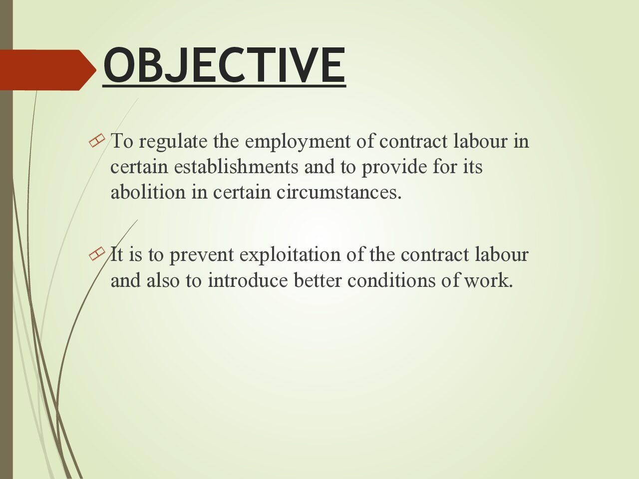 Contract Labour Act Welfare Provisions