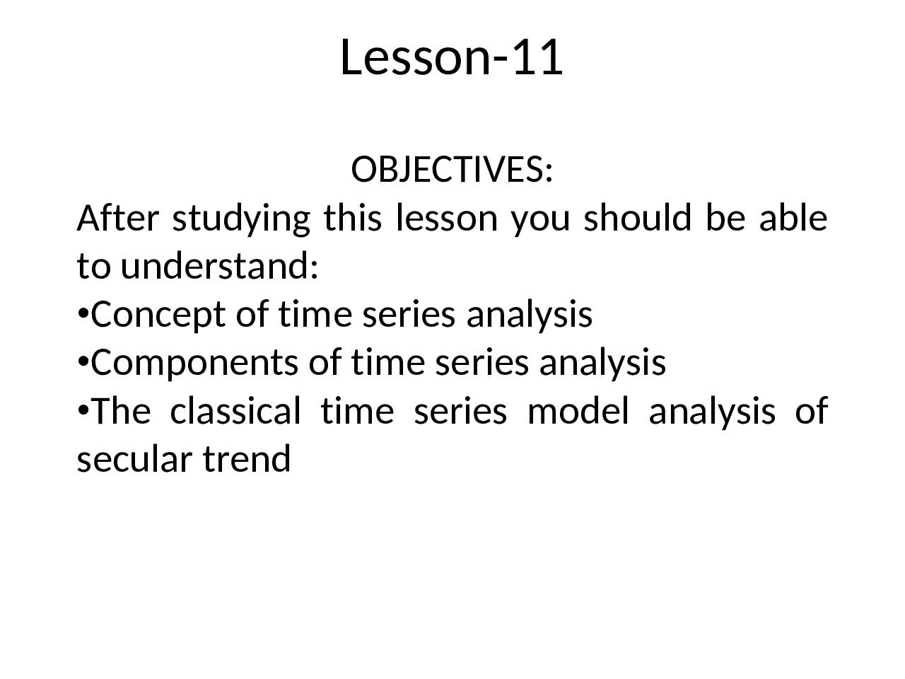 Time Series Analysis Decomposition