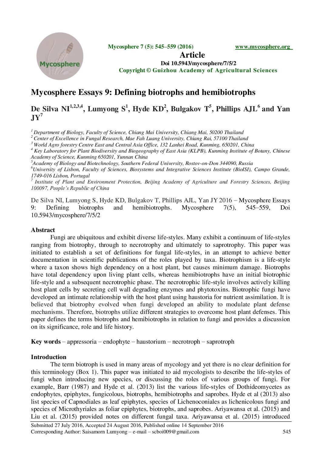 Biotrophs and Hemibiotrophs – Definitions and Life Cycles