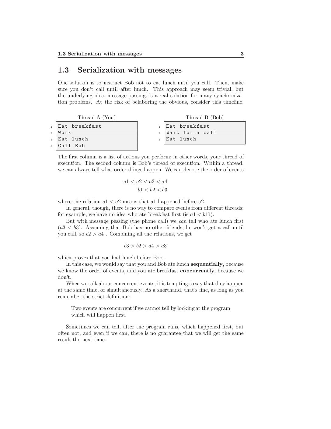 Message Passing and Serialization