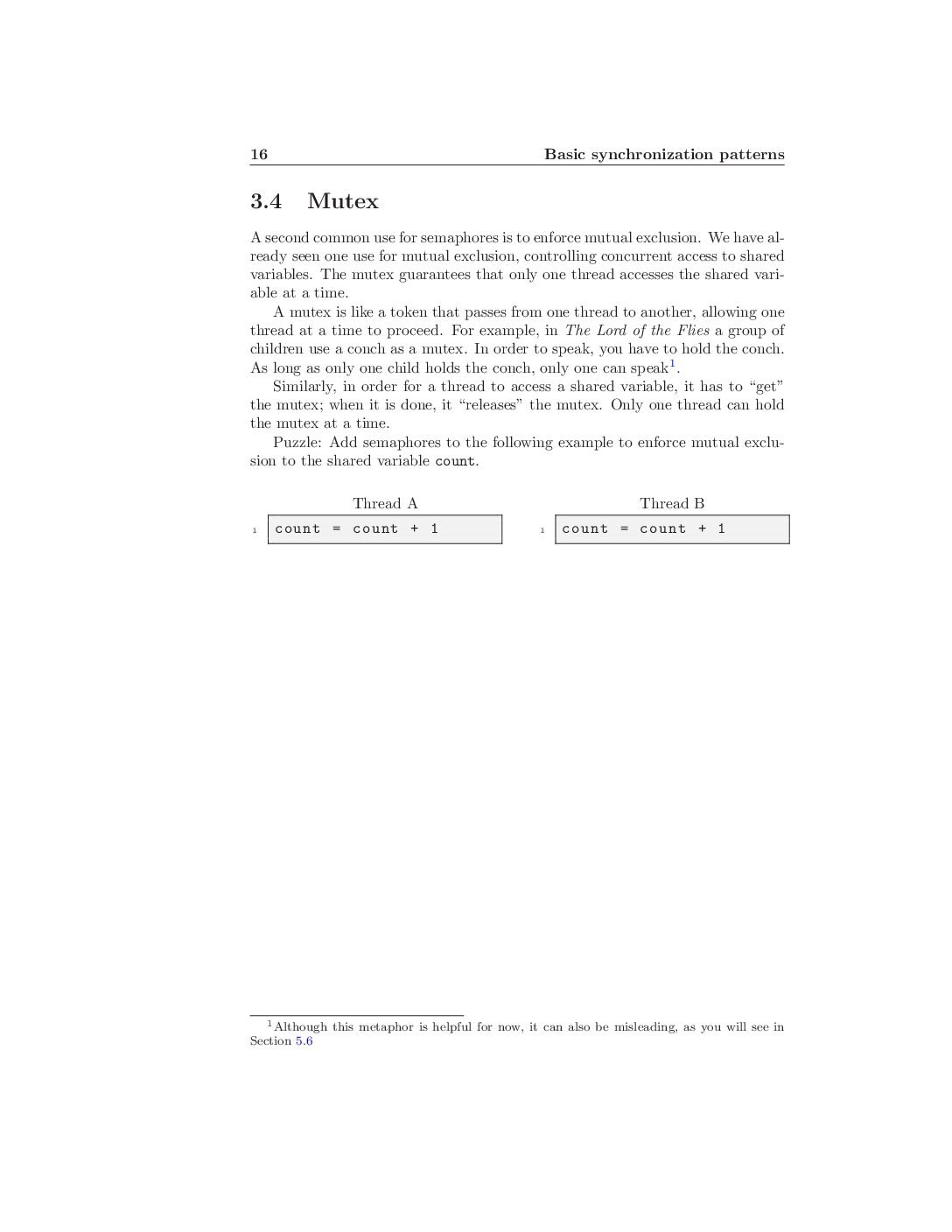 Mutex and Mutual Exclusion