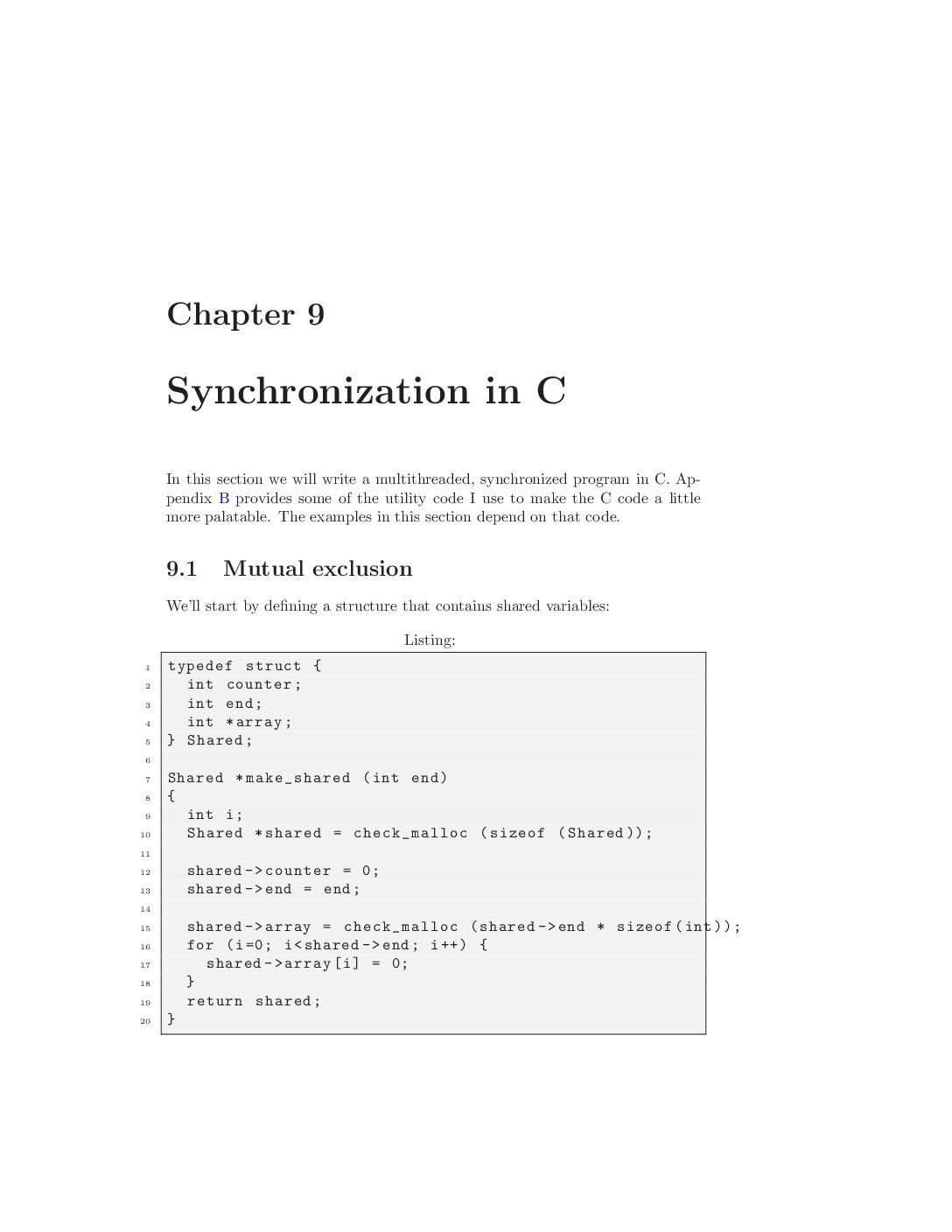 C Programming – Pthreads Synchronization