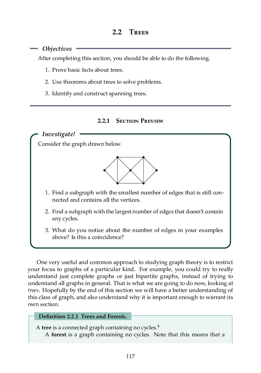 Trees and Forests in Graph Theory