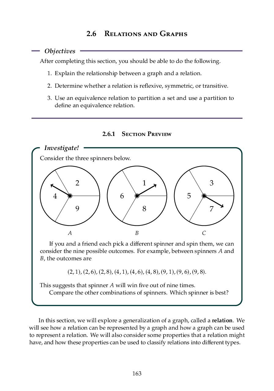 Binary Relations and Equivalence Relations