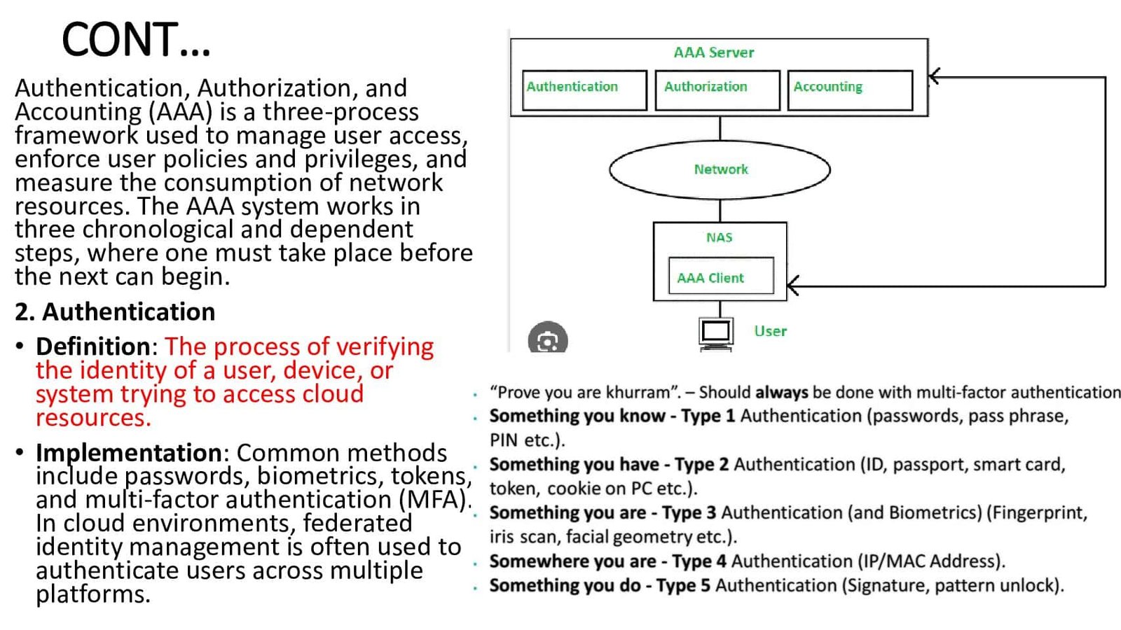 Authentication and Authorization