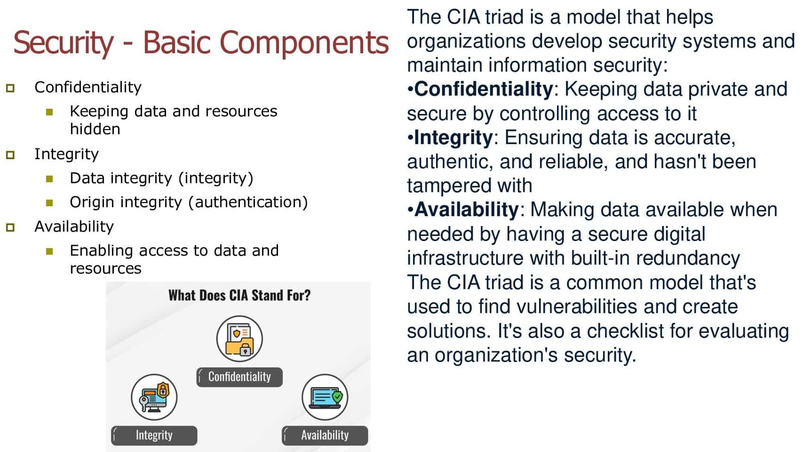 CIA Triad and Security Basics