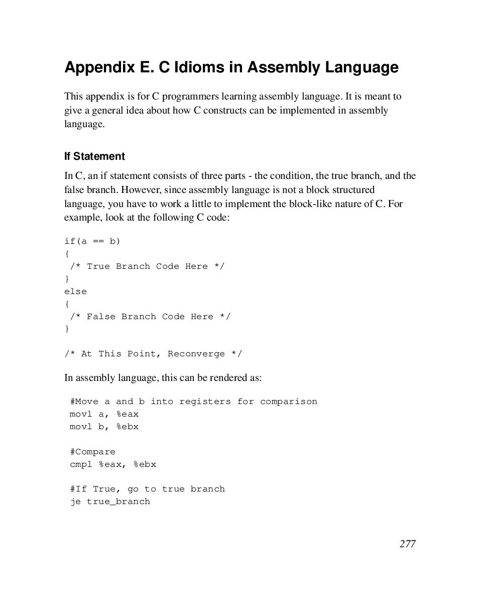 C Programming to Assembly Language Translation