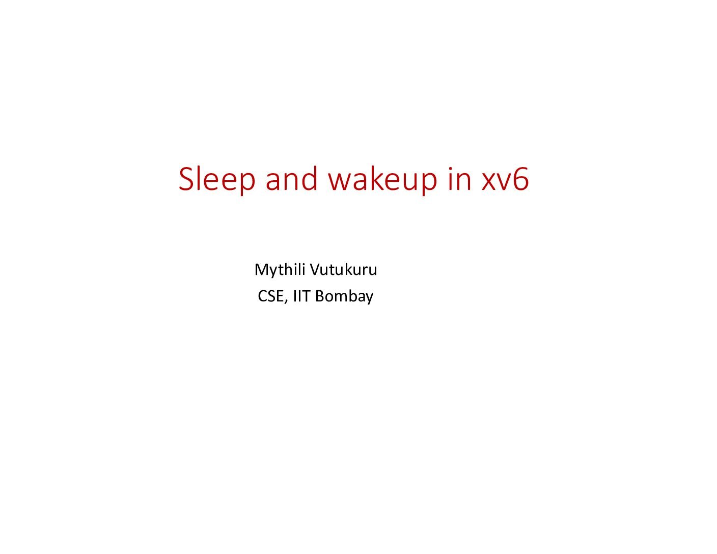 Sleep and Wakeup in xv6 – Channels, Spinlocks and Pipe Examples