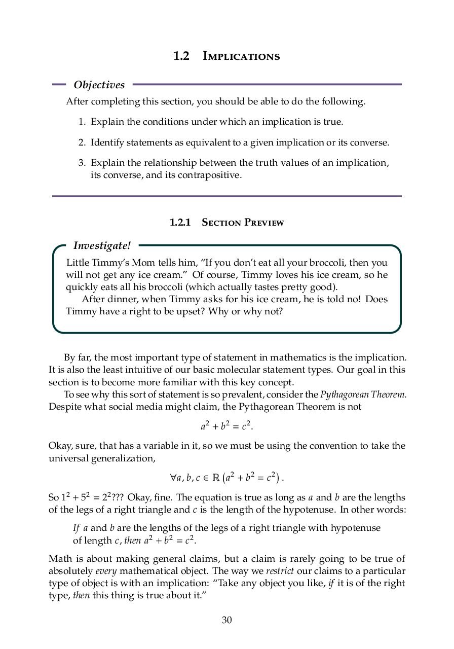 Implications and Conditional Statements