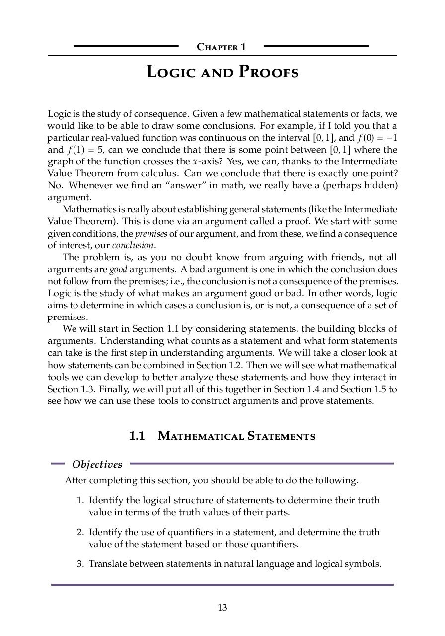 Logic and Mathematical Proofs