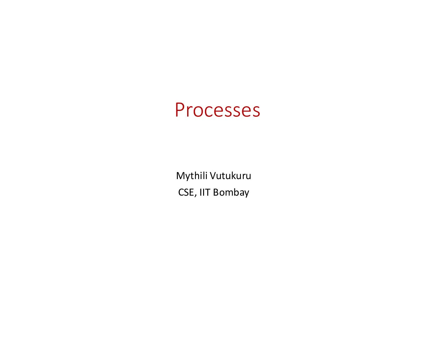Process Management Fundamentals