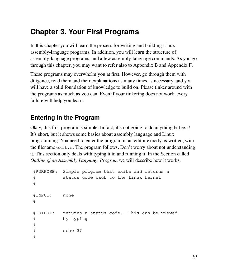 Assembly Language First Programs