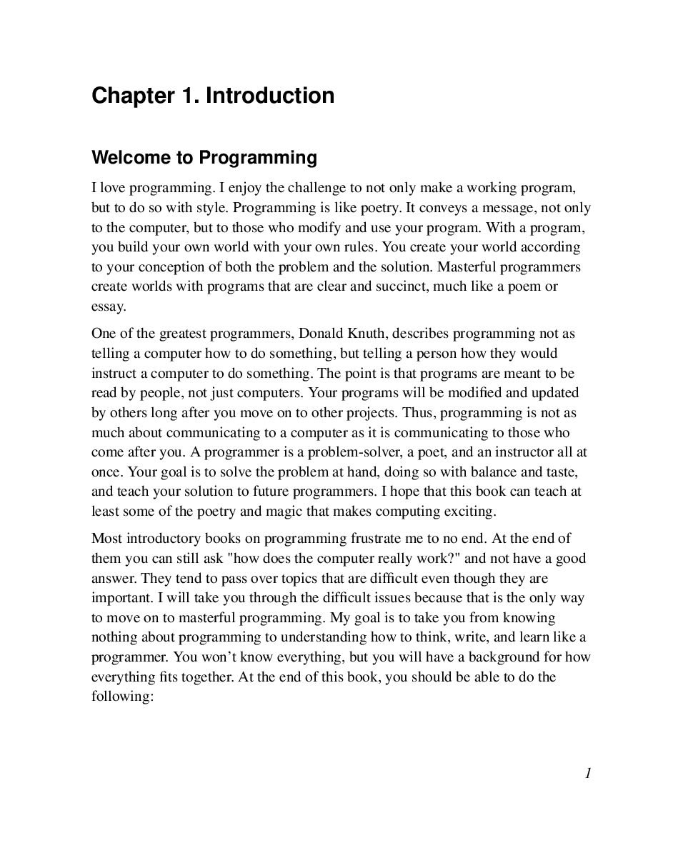 Programming Introduction