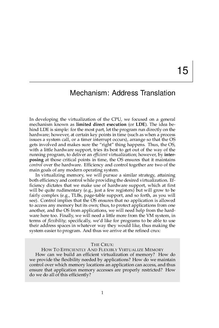 Memory Virtualization Mechanisms