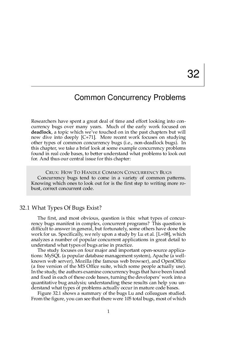 Concurrency Bugs and Debugging