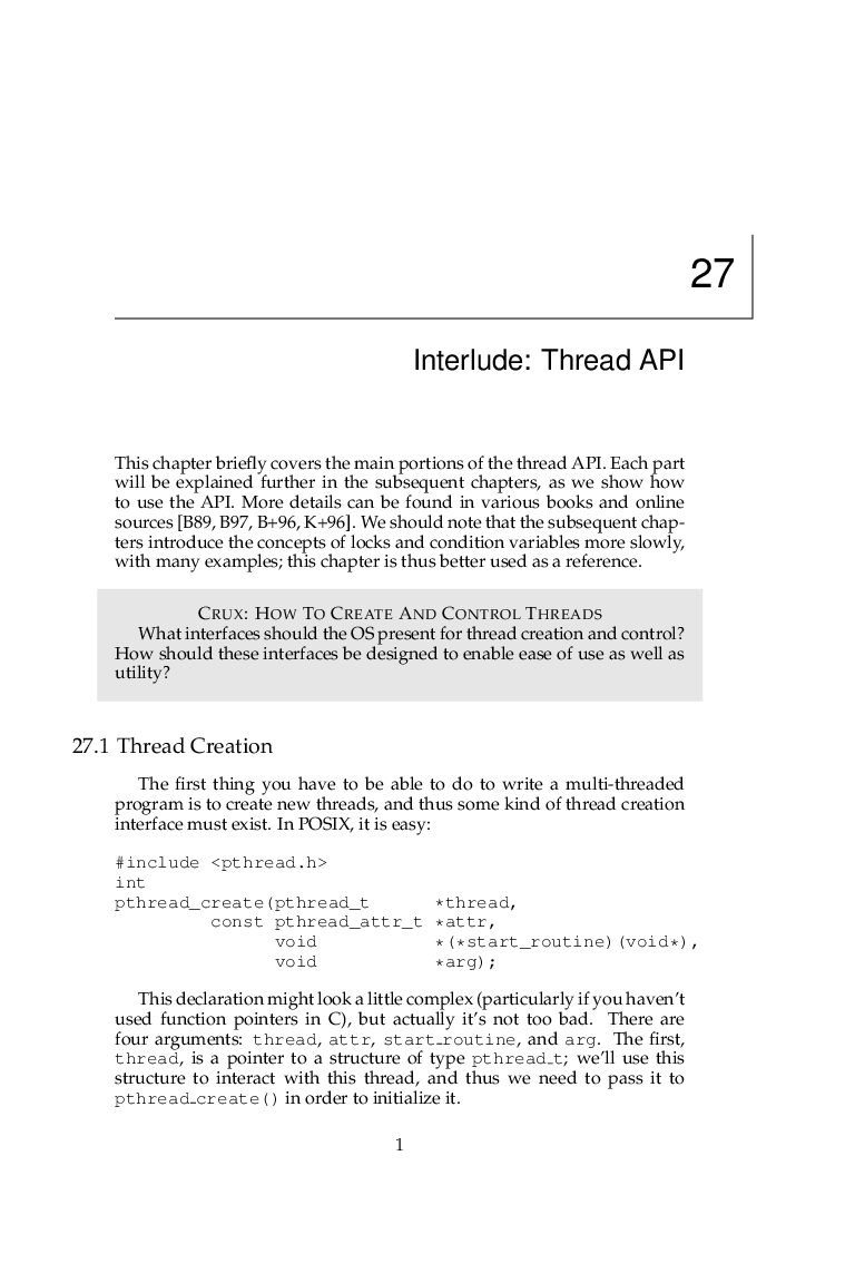 Thread Programming and POSIX
