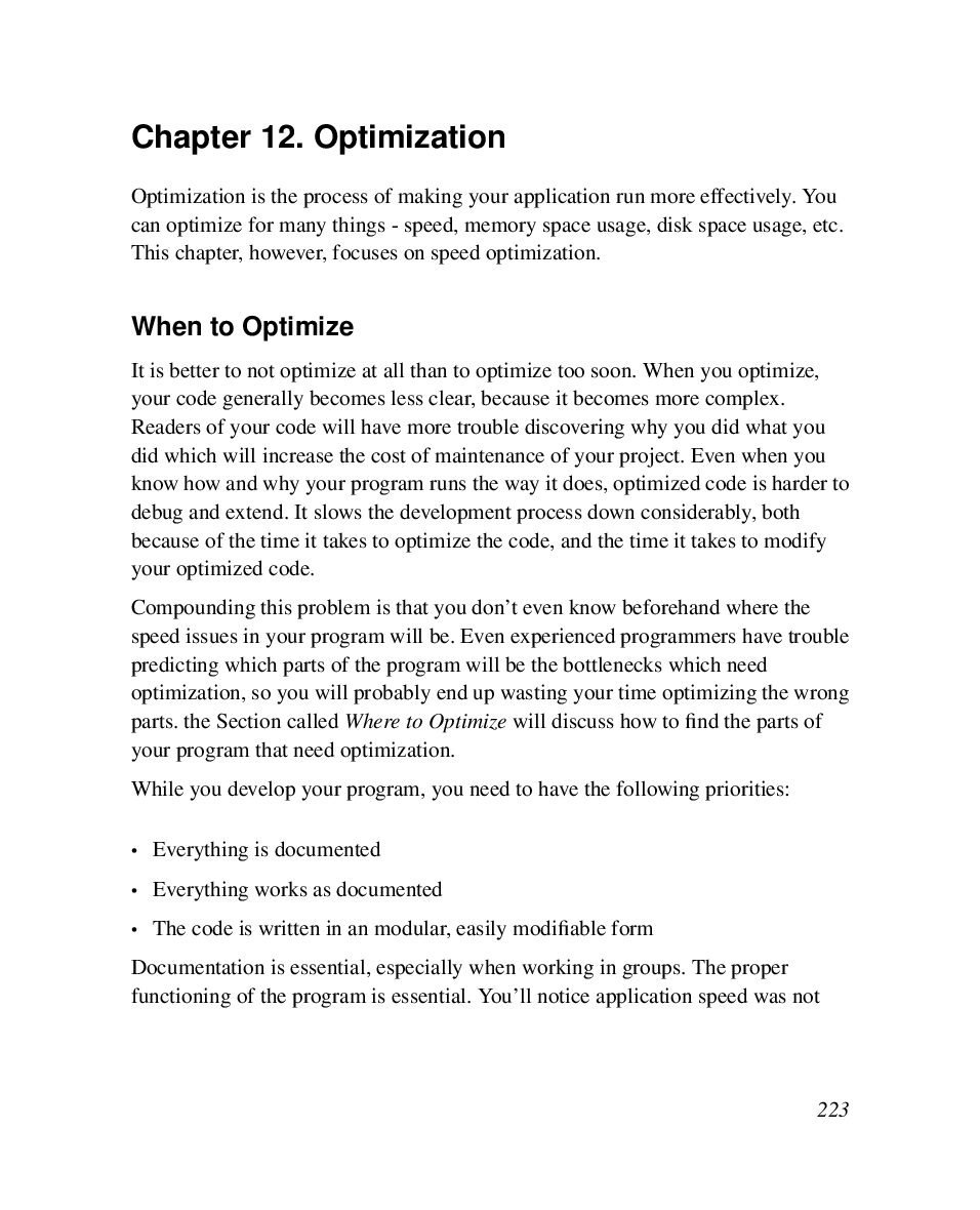 Code Optimization Techniques