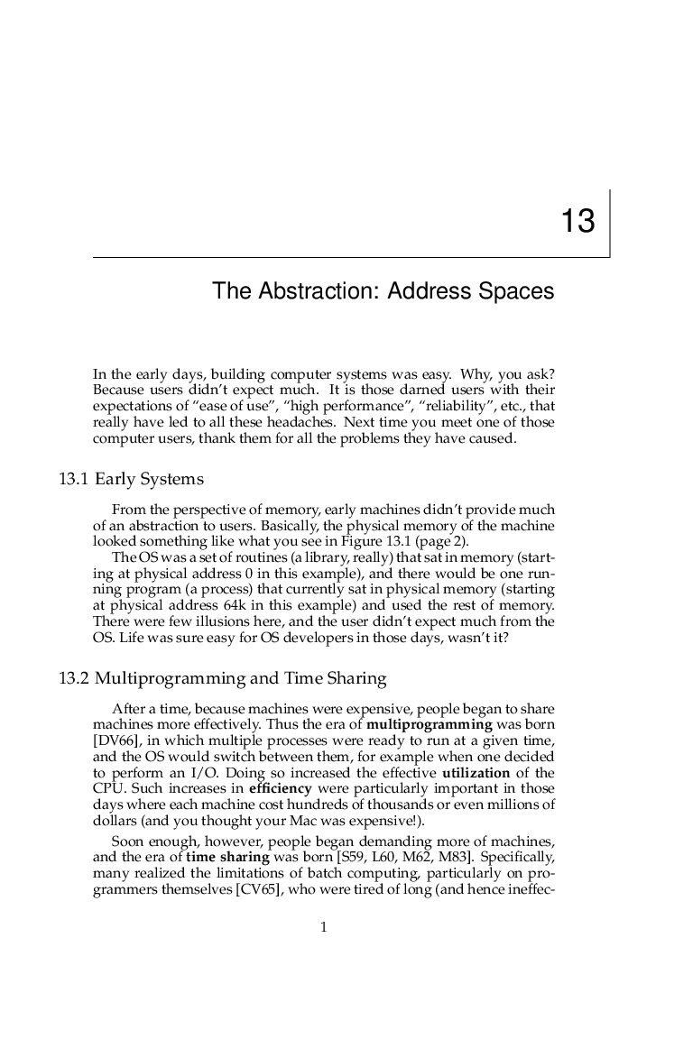 Virtual Memory and Address Space Abstraction