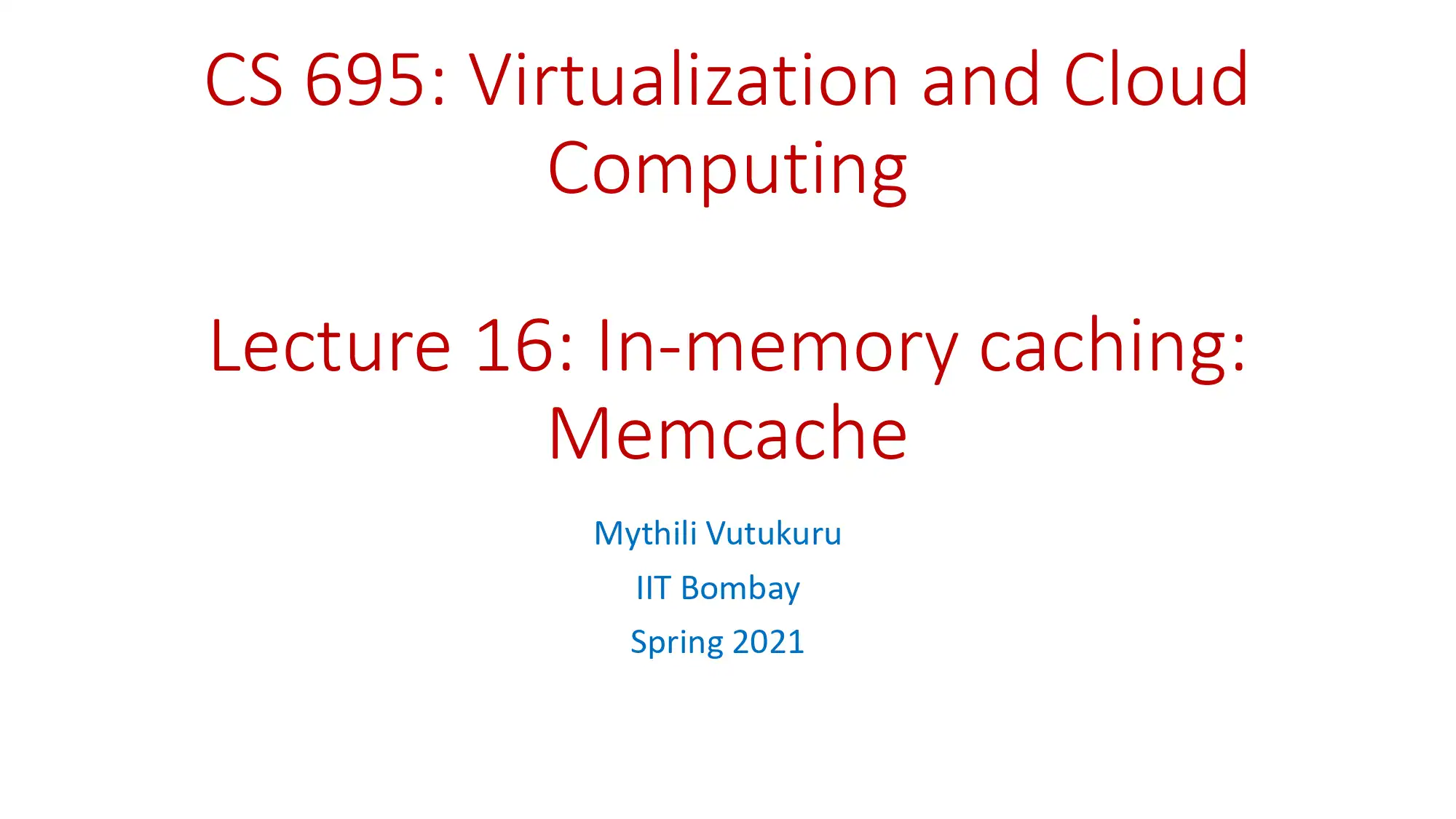 Facebook’s Memcache Distributed In-memory Caching