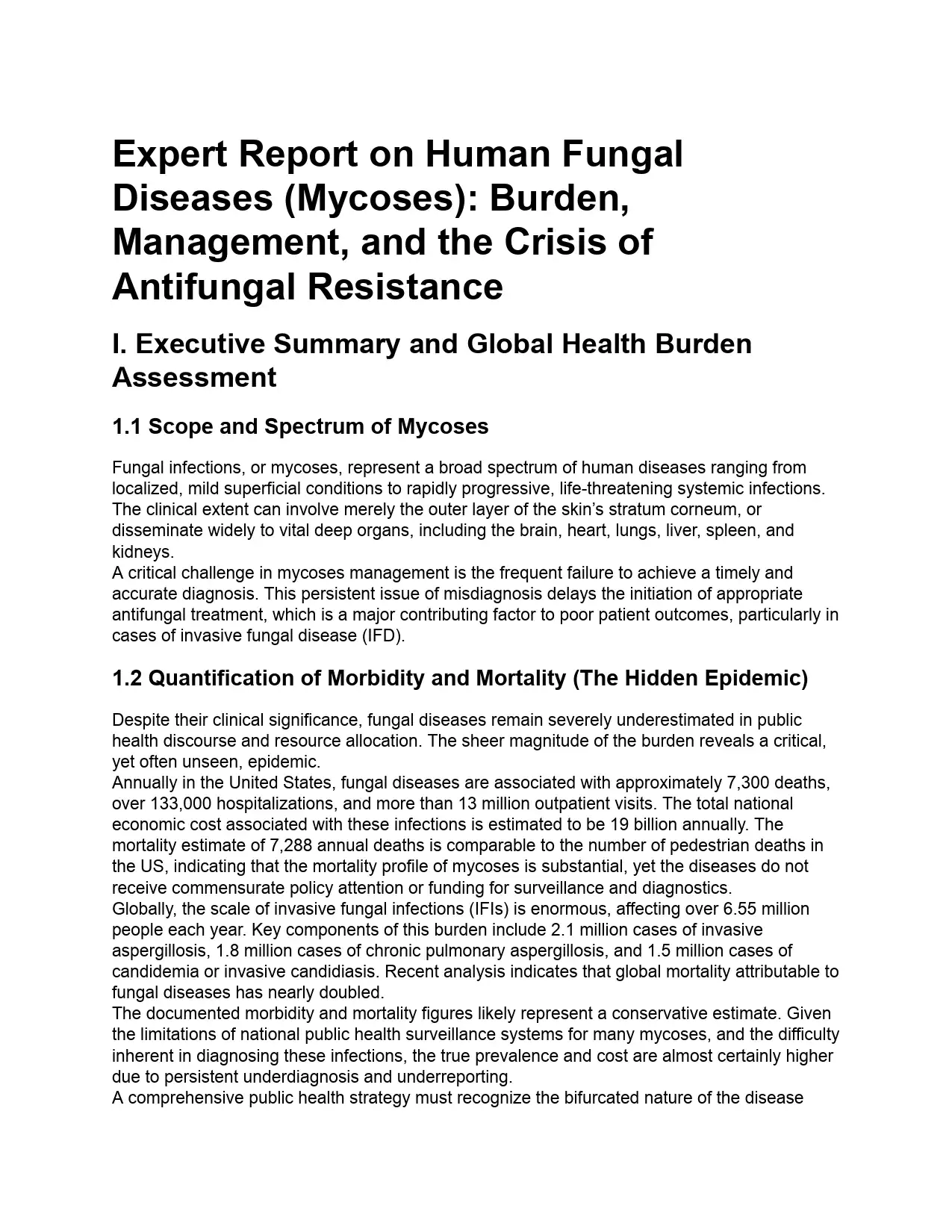 Fungal Diseases in Humans