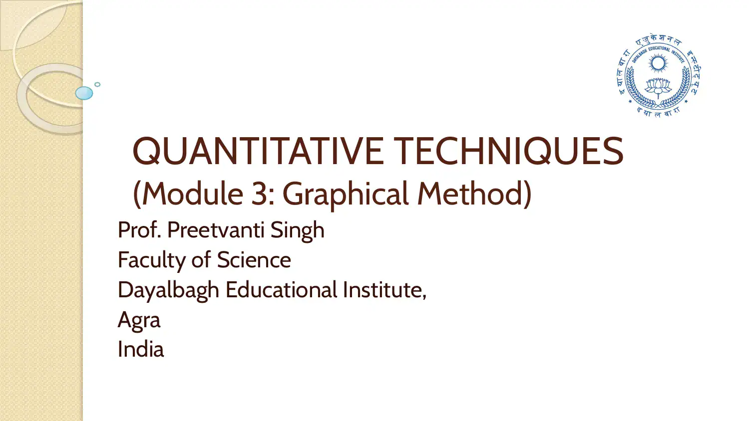 Graphical Method for Linear Programming
