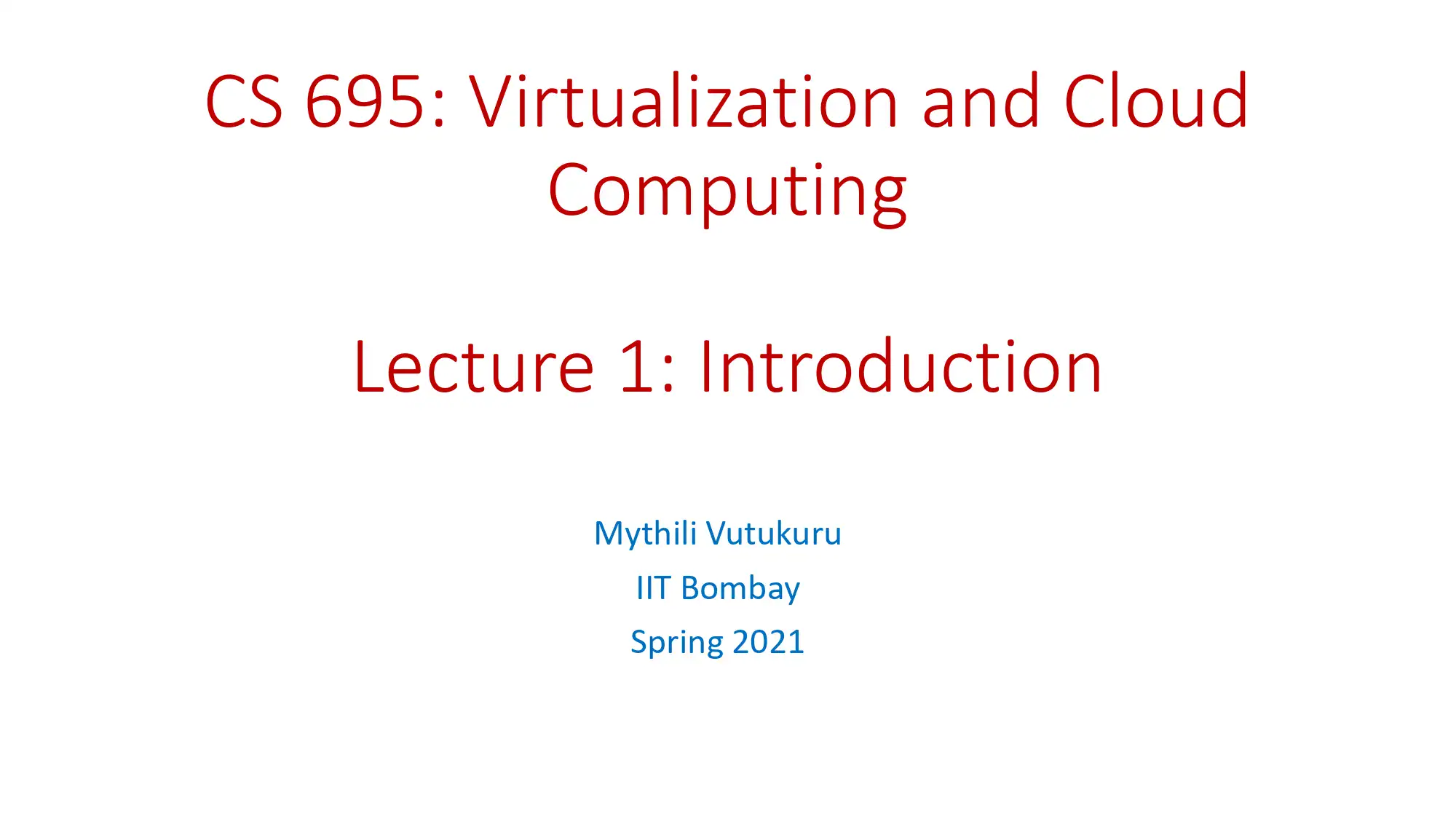  Introduction to Cloud Computing and Virtualization