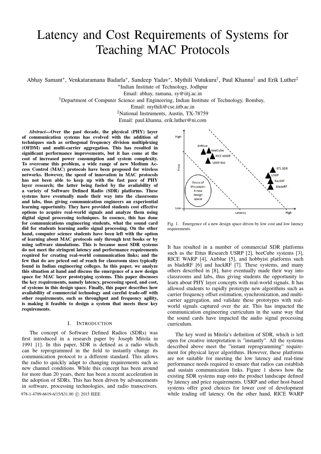 Teaching MAC Protocols with SDR