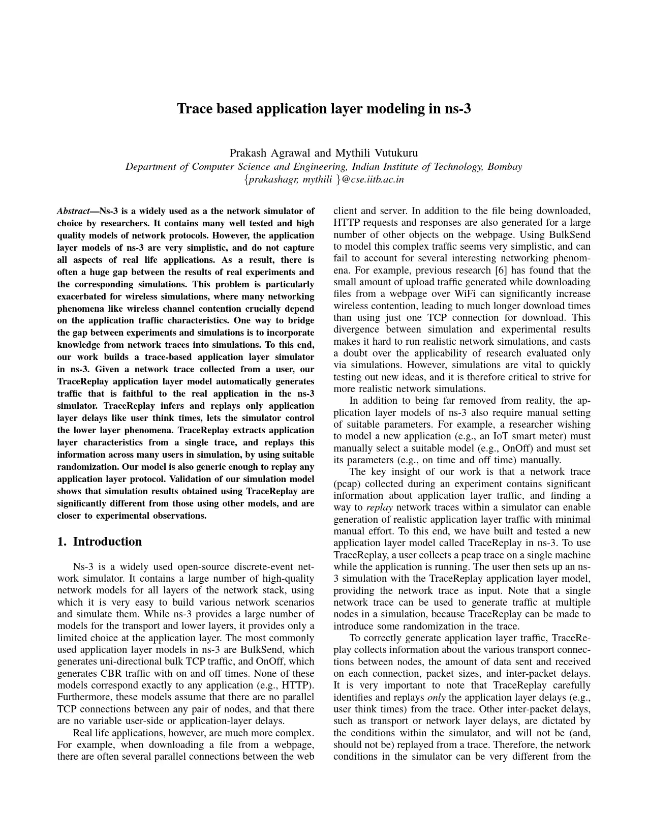 WiFi Traffic Trace Replay